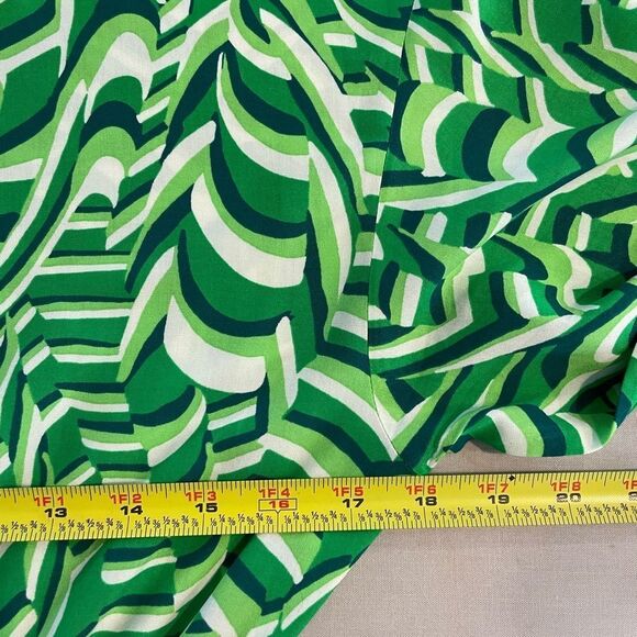 Zara Retro Vibes Green Print Dress Size Medium - Picture 8 of 12